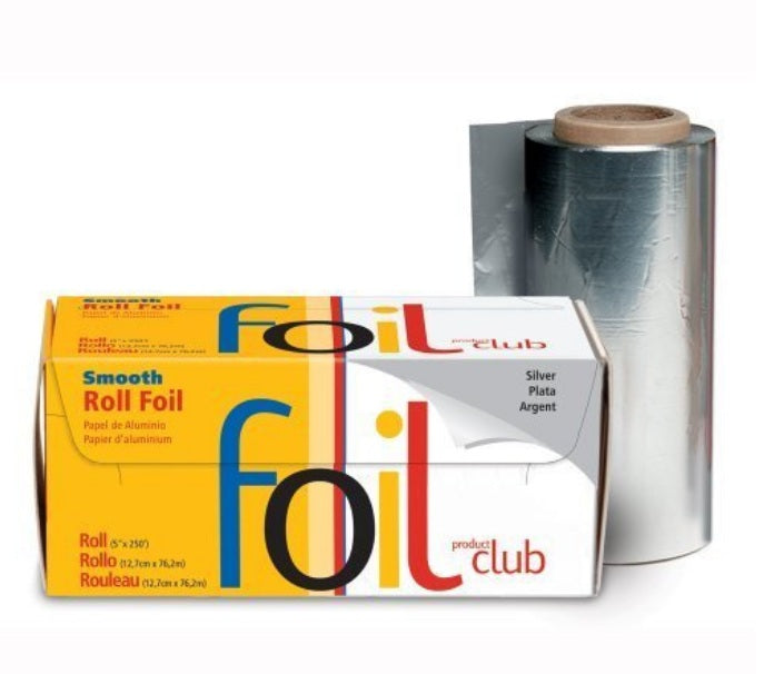 Product Club Smooth Foil Roll Silver 5" x 250 Ft