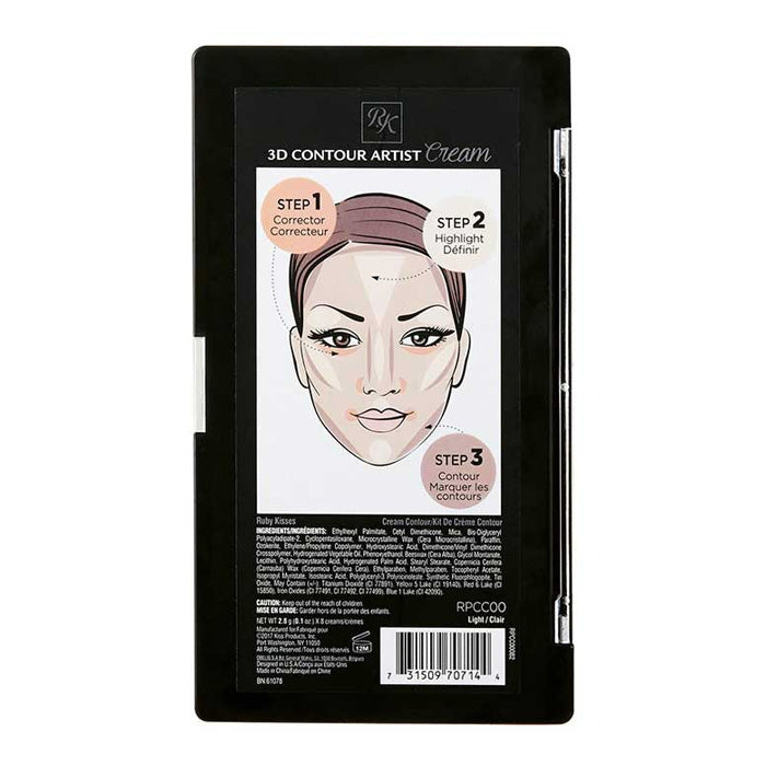 Ruby Kisses By Kiss 3D CONTOUR ARTIST CREAM