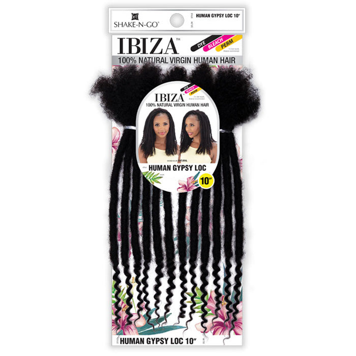 Shake N Go Ibiza 100% Natural Virgin Human Hair Afro Braiding Hair - HUMAN GYPSY LOC 10"