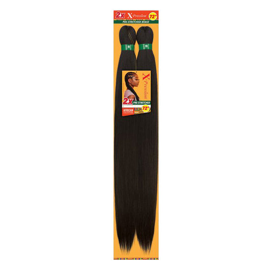 Sensationnel X-Pression Braids - 2X PRE-STRETCHED BRAID 72"