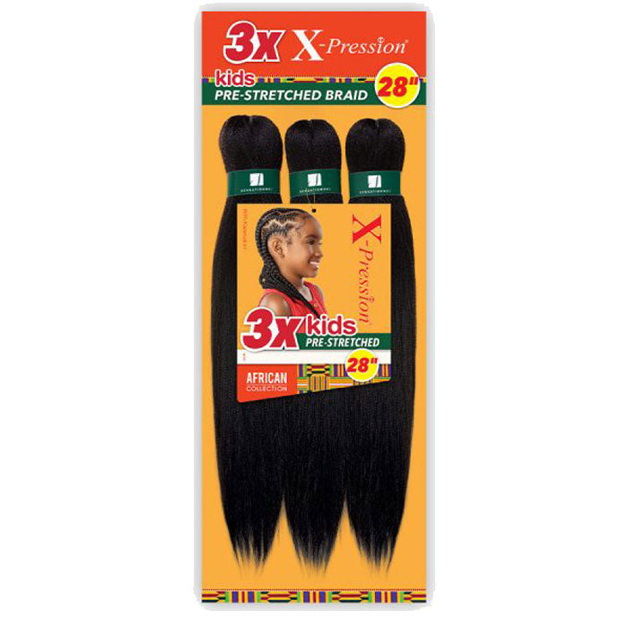 Sensationnel X Pression Braids - 3X KIDS PRE-STRETCHED 28"
