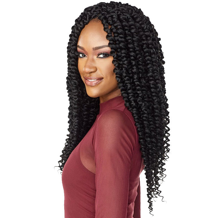 Sensationnel Lulutress Pre-Looped Crochet Braid - 2X CHUNKY PASSION TWIST 18"