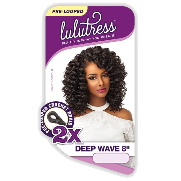 Sensationnel Lulutress Pre-Looped Crochet Braid - 2X DEEP WAVE 8"