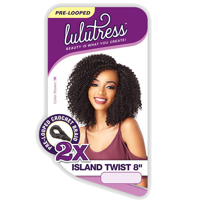 Sensationnel Lulutress Pre-Looped Crochet Braid - 2X ISLAND TWIST 8"