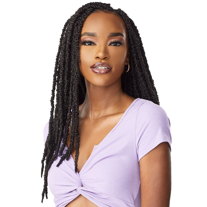 Sensationnel Lulutress Pre-Looped Crochet Braid - 2X SKINNY BUTTERFLY LOCS 18"