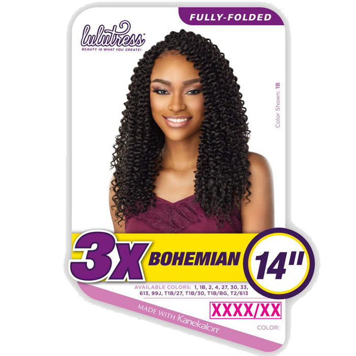 Sensationnel Lulutress Fully-Folded Crochet Braids - 3X BOHEMIAN 14"