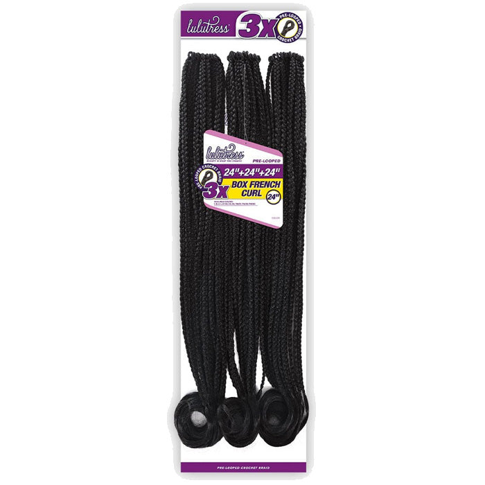 Sensationnel Lulutress Pre-Looped Crochet Braids - 3X BOX FRENCH CURL 24"