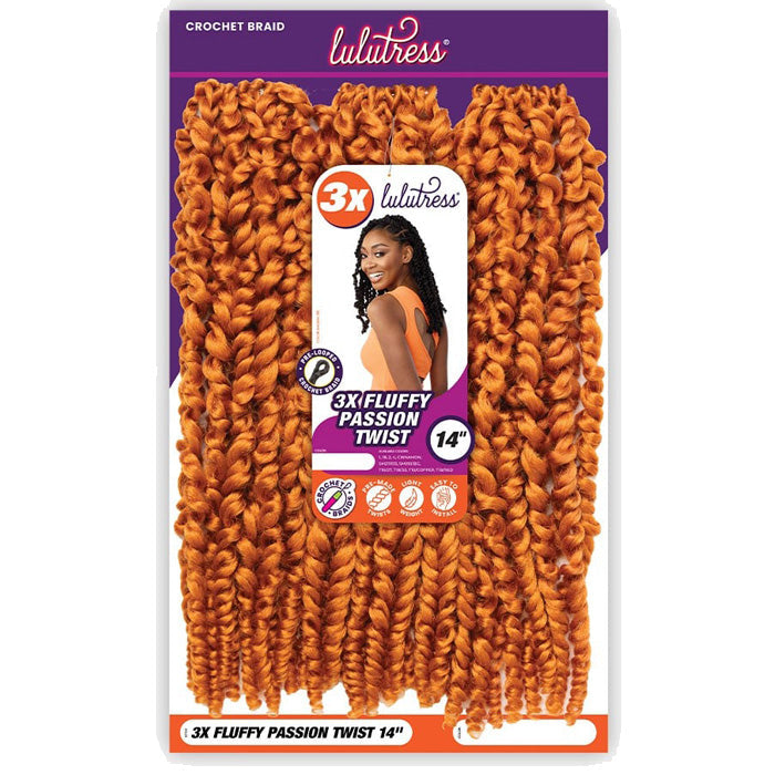 Sensationnel Lulutress Pre-Looped Crochet Braid - 3X FLUFFY PASSION TWIST 14