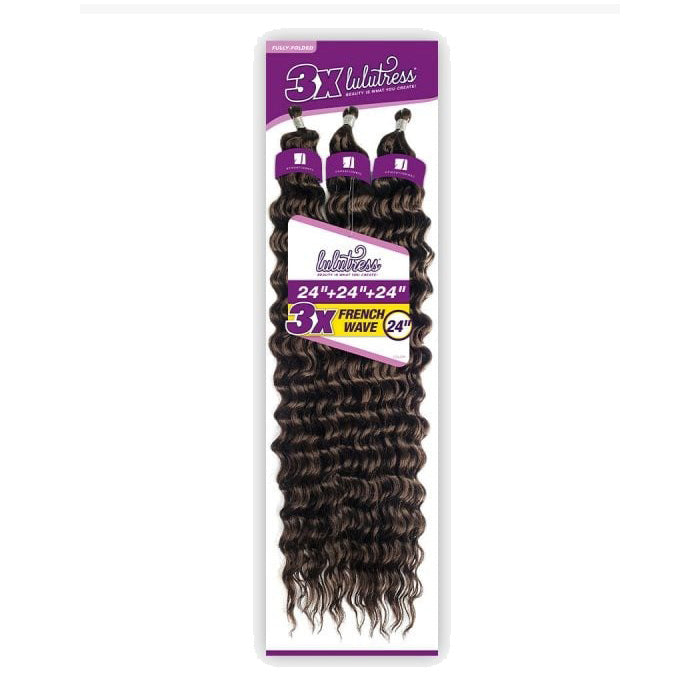 Sensationnel Lulutress 3 Bundles Crochet Braid - 3X FRENCH WAVE 24"