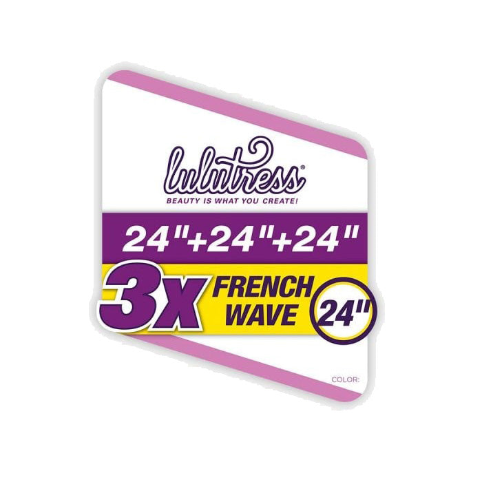 Sensationnel Lulutress 3 Bundles Crochet Braid - 3X FRENCH WAVE 24"