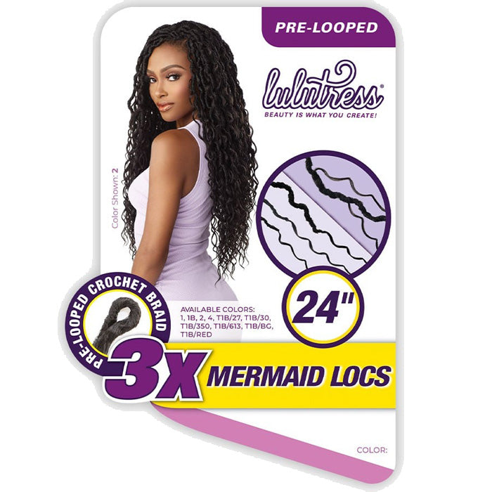 Sensationnel Lulutress Pre-Looped Crochet Braid - 3X MERMAID LOCS 24"