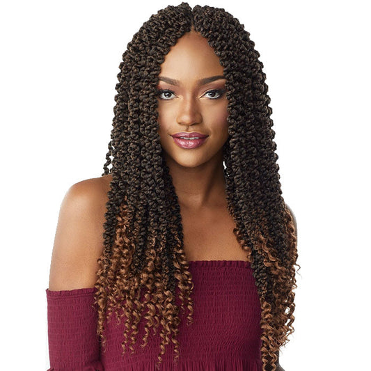 Sensationnel Lulutress Pre-Looped Pre-Stretched Crochet Braids - 3X 3D PASSION TWIST 18"