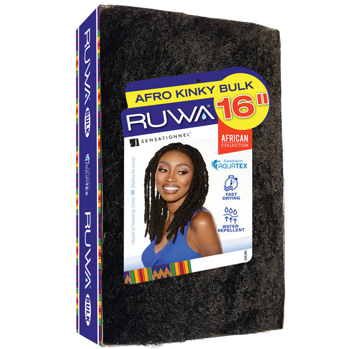 Sensationnel Ruwa African Collection Fiber From Kanekalon Braiding Hair - AFRO KINKY BULK 16"