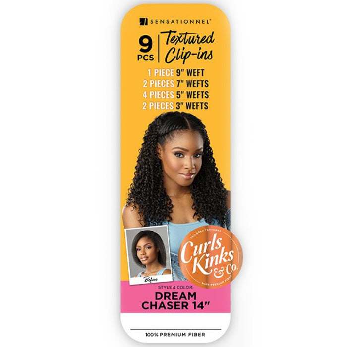 Sensationnel Premium Fiber Curls Kinks & Co Textured Clip-In - DREAM CHASER 14"