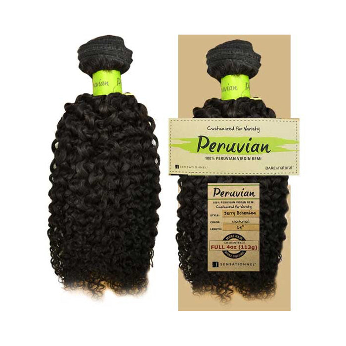Sensationnel Bare & Natural Peruvian 100% Virgin Remi Weave JERRY BOHEMIAN 18/20"