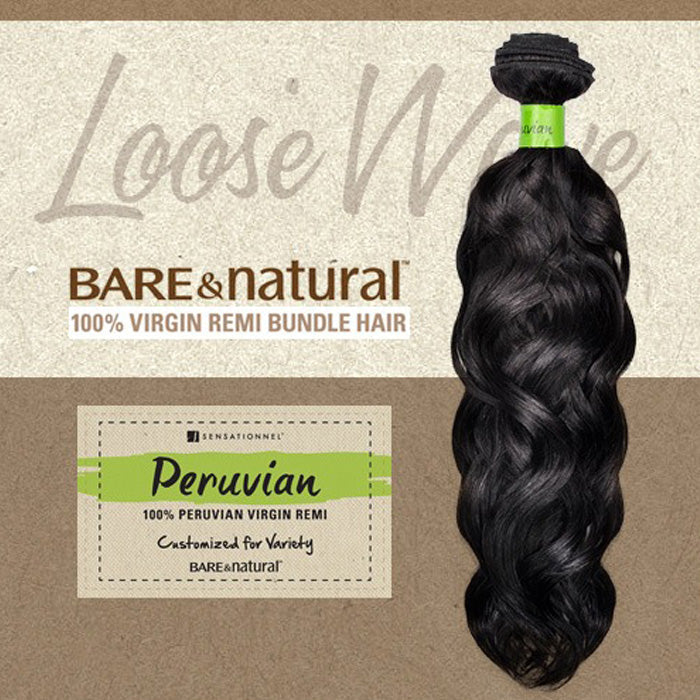 Sensationnel Bare & Natural Peruvian 100% Virgin Remi Weave - LOOSE WAVE 14-20"