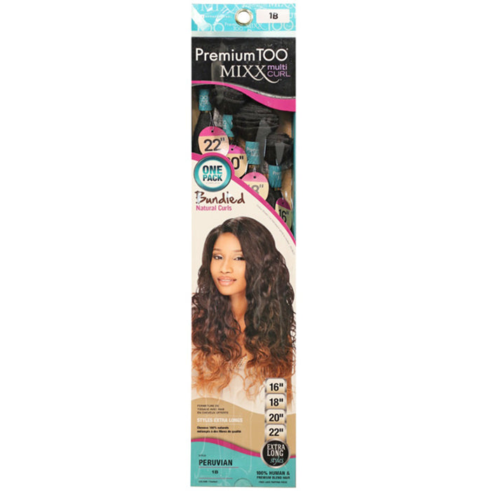 Sensationnel Premium Too Mixx Multi Curl Weave - PERUVIAN WAVE 16/18/20/22" (One Pack)