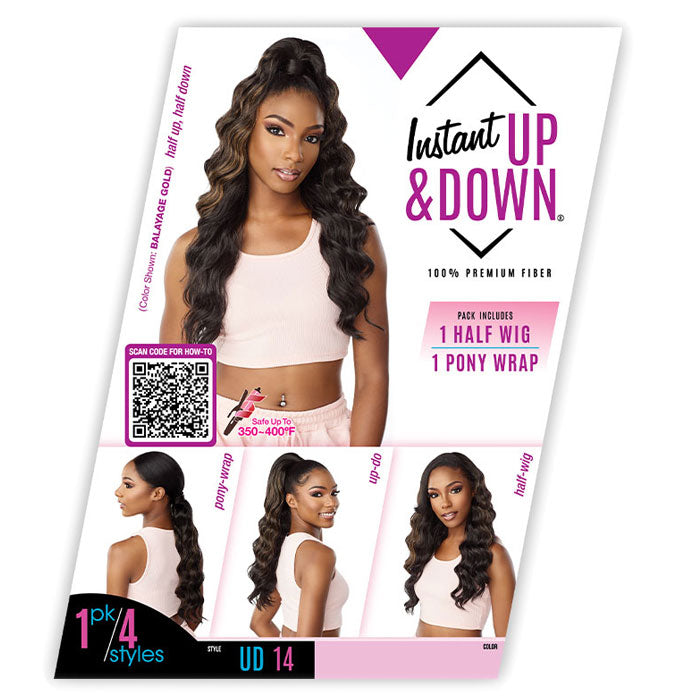 Sensationnel Instant Up & Down Synthetic Half Wig - UD 14