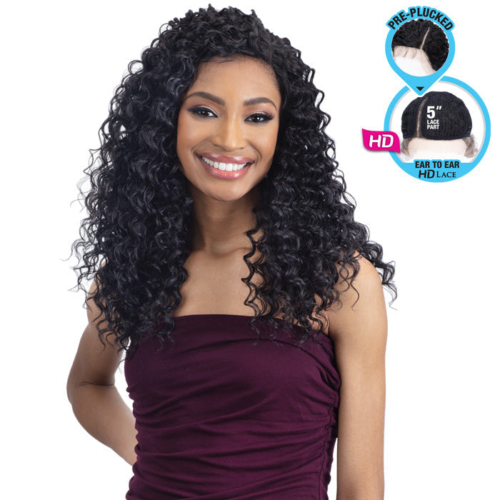 Shake N Go Equal Laced 5" Curved Part HD Lace Front Wig - TRACEY