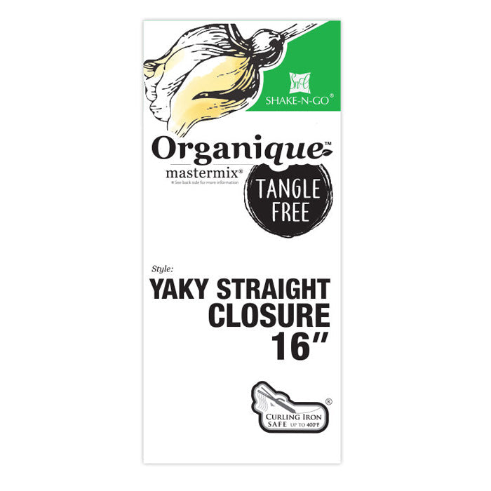 Shake-N-Go Organique Mastermix Lace Closure - YAKY STRAIGHT 16"
