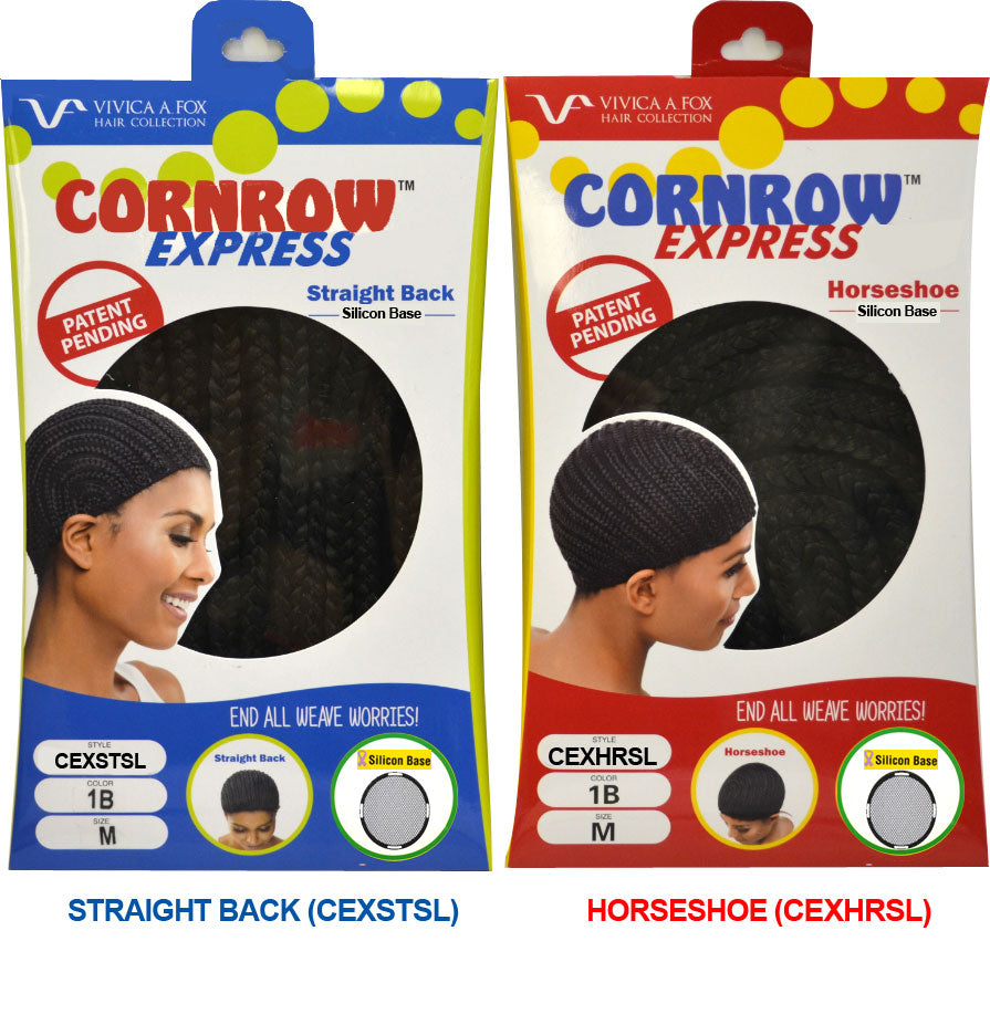 Vivica A Fox Cornrow Express Cap - STRAIGHT BACK or HORSESHOE (Silicon Base)