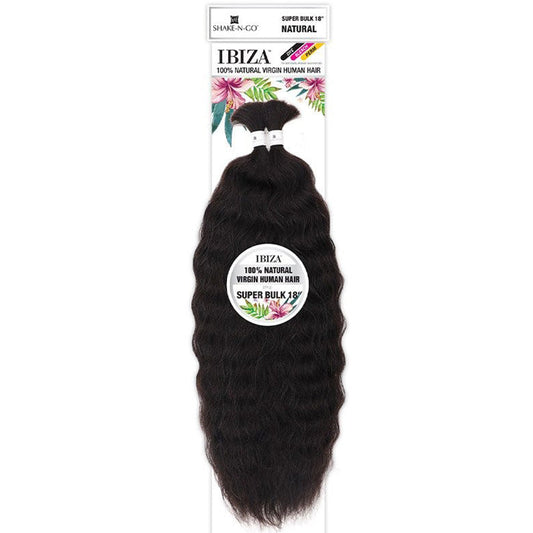 Shake N Go Ibiza 100% Natural Virgin Human Hair Braids - SUPER BULK 18"