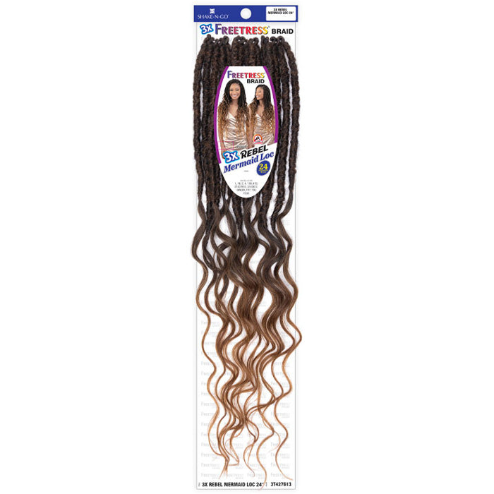 Freetress Pre-Looped Crochet Braids - 3X REBEL MERMAID LOC 24"