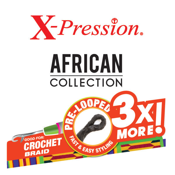 Sensationnel African Collection SNAP 3x Pre-Looped Crochet Braid JERRY CURL 14 Inch