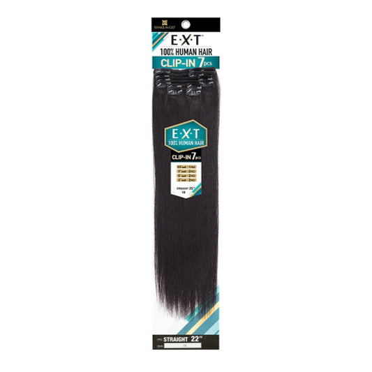 Shake N Go EXT 100% Human Hair Extension Weave CLIP IN 7PCS - STRAIGHT 22