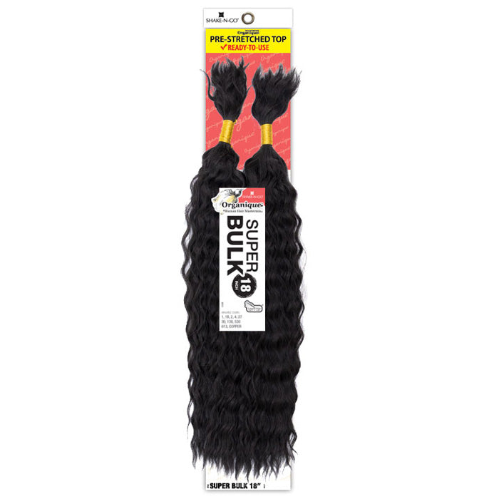 Shake N Go Organique Human Hair Blend Braids - SUPER BULK 18"/22"