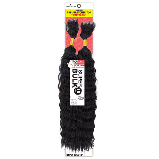 Shake N Go Organique Human Hair Blend Braids - SUPER BULK 18"/22"