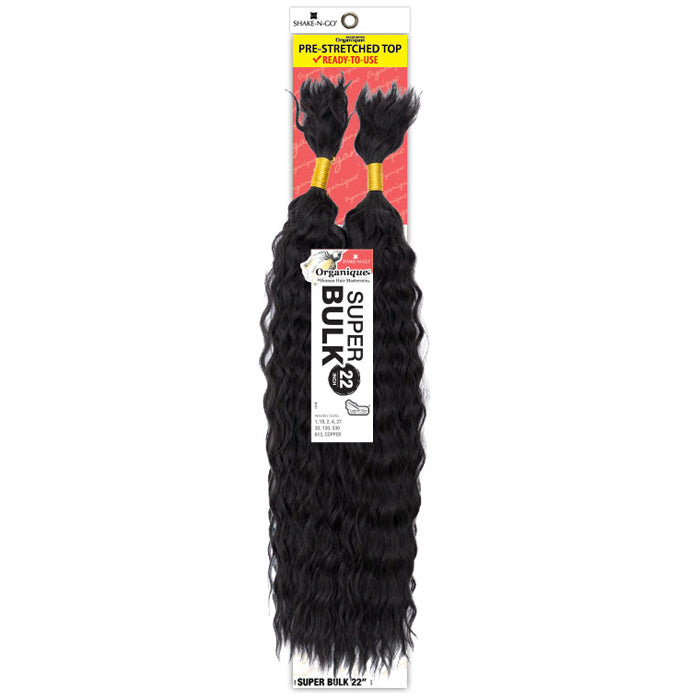 Shake N Go Organique Human Hair Blend Braids - SUPER BULK 18"/22"