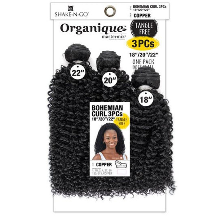 Shake-N-Go Organique MasterMix Weave - BOHEMIAN CURL 3pcs (14"16"18") / (18"20"22")