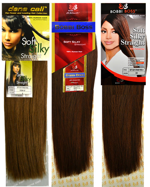 Bobbi Boss 100% Human Hair Weave SOFT SILKY STRAIGHT 10 - 24