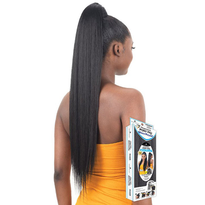 Shake N GO Organique Pony Pro Secret Pocket Ponytail - SLEEK STRAIGHT