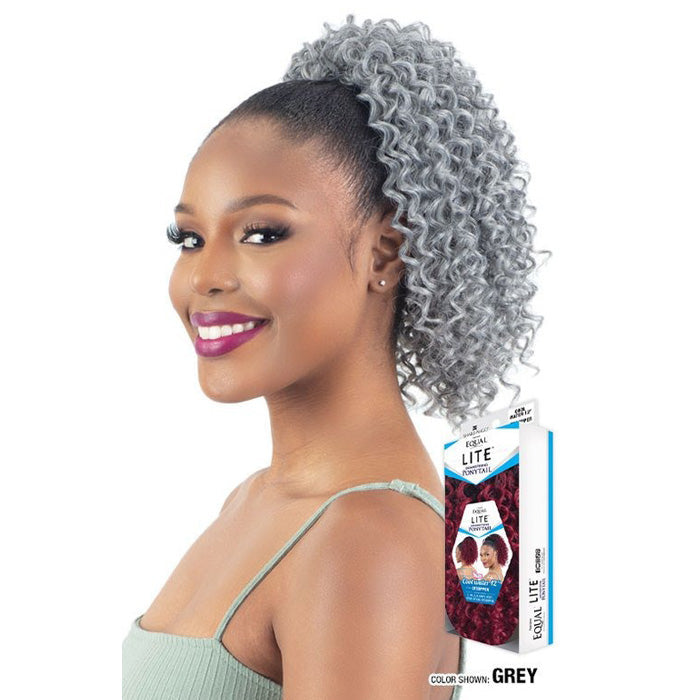 Shake N Go Equal Lite Drawstring Ponytail - COOL WATER 12"