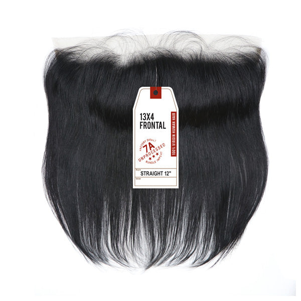 Sensationnel 7A Unprocessed 100% Virgin Human Hair 13X4 Frontal Closure - STRAIGHT 10"-18"