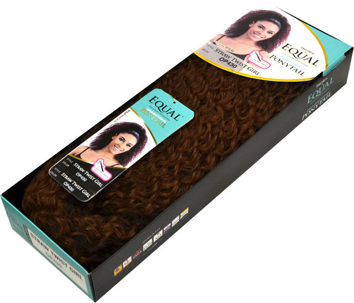 Freetress Equal Drawstring Ponytail STRAW TWIST GIRL