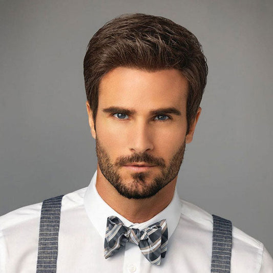 HIM Men's Collection Hand-Tied Lace Front Wig - STYLE