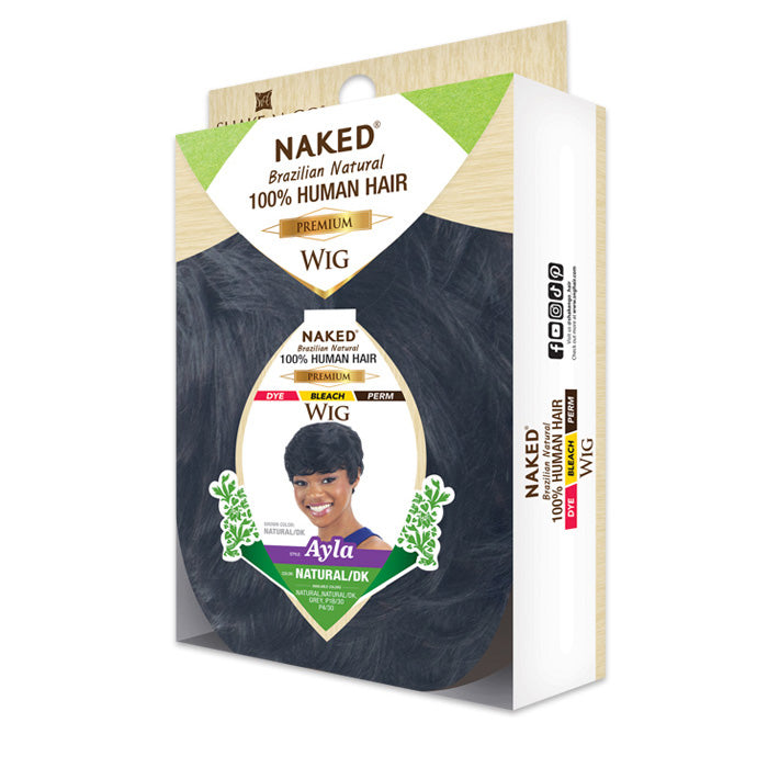 Shake N Go Naked Brazilian Natural Premium Full Wig - AYLA - 100% HUMAN HAIR