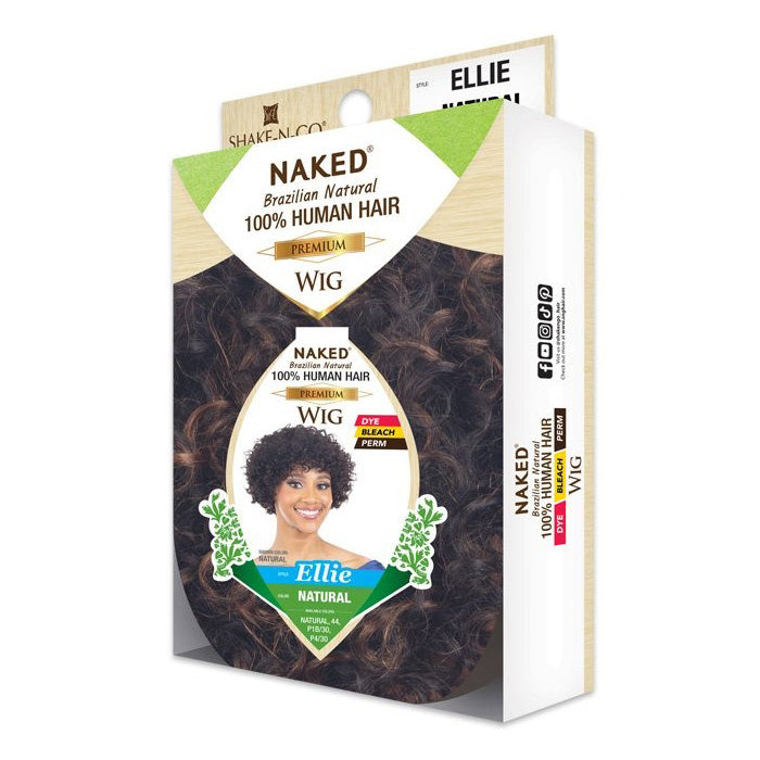 Shake N Go Naked Brazilian Natural 100% Human Hair Premium Wig - ELLIE