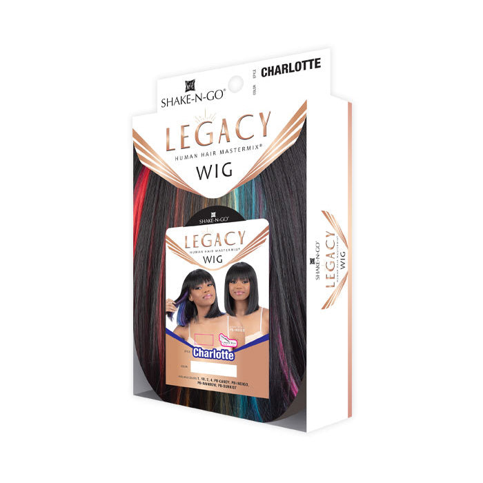 Shake N Go Legacy Human Hair Blend Full Wig - CHARLOTTE