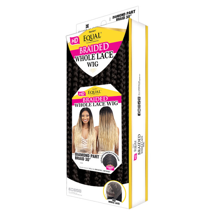 Shake N Go Equal HD Braided Whole Lace Wig - DIAMOND PART BRAID 30