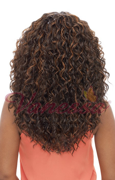 Vanessa Honey C Brazilian Human Hair Blend Lace Front Wig TCHB ALBEX