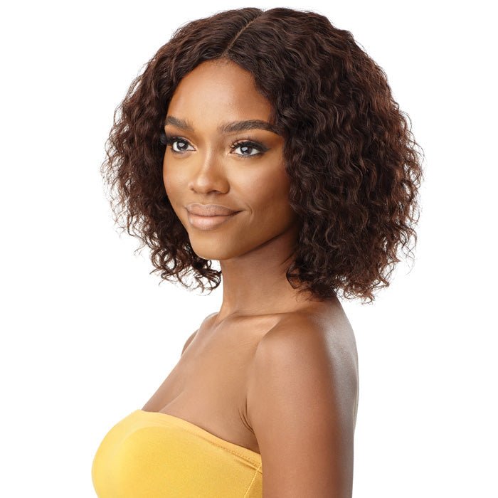 Outre The Daily 100% Unprocessed Human Hair Lace Part Wet & Wavy Wig - NATURAL DEEP 12