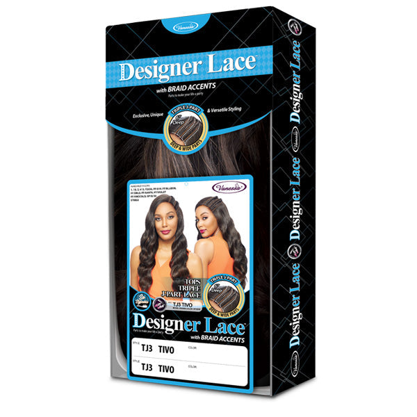 Vanessa Human Hair Blend Designer Lace Front Wig - TJ3 TIVO