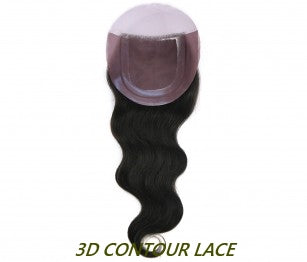 Trill Unprocessed Brazilian Virgin Human Hair 3D CONTOUR LACE 4X4 CLOSURE BODYWAVE 14 Inch