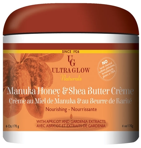 Ultra Glow Naturals Manuka Honey & Shea Butter Creme 6 oz