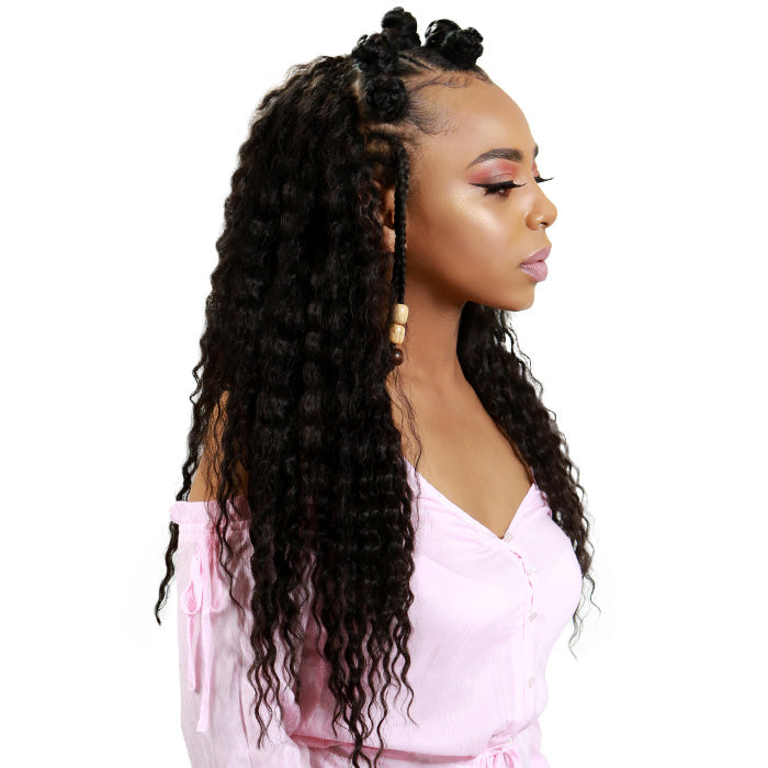 Ultima Dalva Collagen Protein Hair Crochet Braid - RIPPLE WAVE BULK BRAID 18"