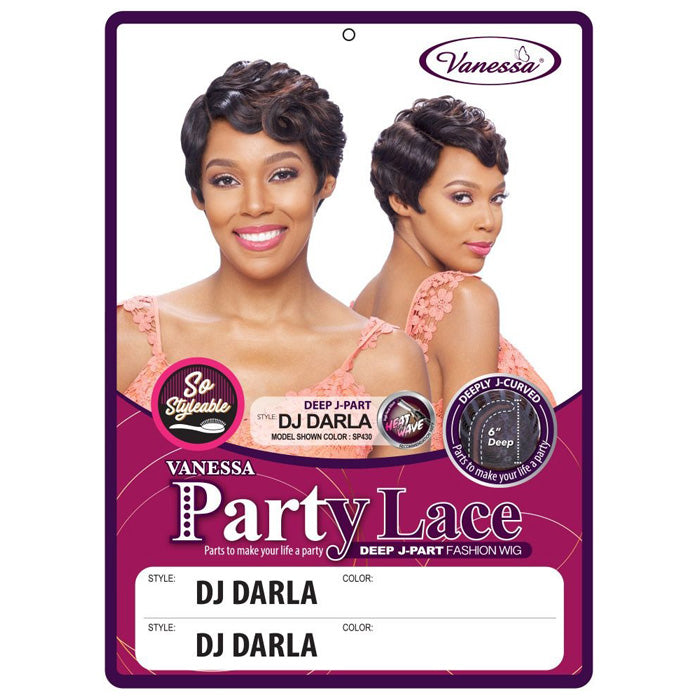 Vanessa Party Lace Deep J-Part Wig - DJ DARLA